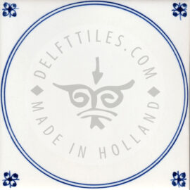 Corner decorated tile 23