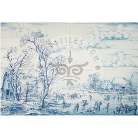 Winter Landscape tile Mural 6×4 tiles (L24a)