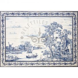 Summer Landscape tile Mural 6×4 tiles (L24b_B14) + Border 14