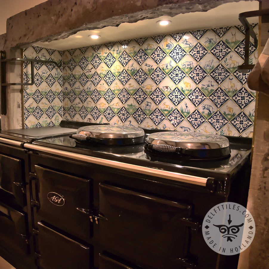 Polychrome Fliesen mit Burgen und Festungen (LB_mc) – Bild 5