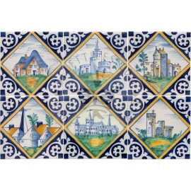 Castles and Fortresses polychrome Tiles (LB_mc)