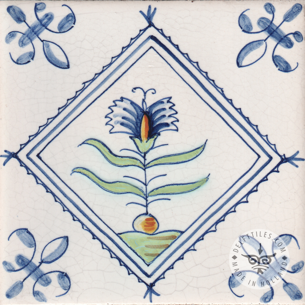 Blumenfliesen im Quadrat 2 (BTsq2_mc) – Bild 2