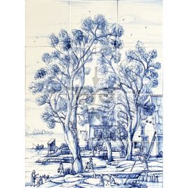 Dutch Landscape scene 3×4 tiles (L12f)