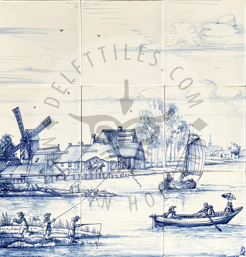 Landschaftsfliesen-Wandbild 3x3 Fliesen (L9c)