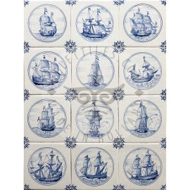 Ships In Circle Tiles (SC)