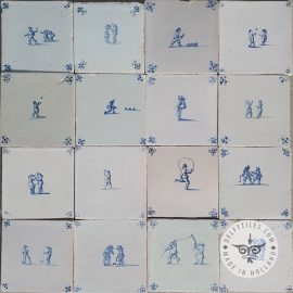Mix  17th 18th century People Tiles
