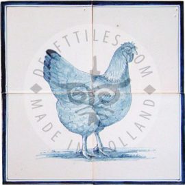 Classic Hen tile panel 2×2 tiles (HD4d)