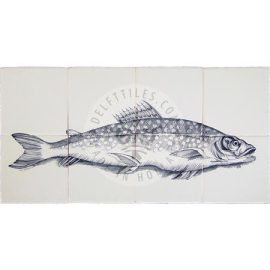 Fish on tiles 4×2 tiles (HV8a)