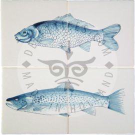 Carp / Salmon  Fish Panels on 2 Tiles (HV2a / HV2b)