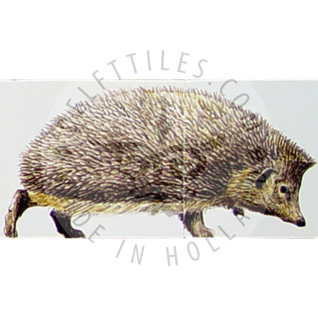 Igel mit Jungen 6x1 Fliesen (HD6e) – Bild 2