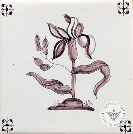 Big Flowers in Sepia Tiles 2 (BG2_s) - Image 2