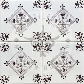 Flower in Little Square in Sepia (BPg_s)